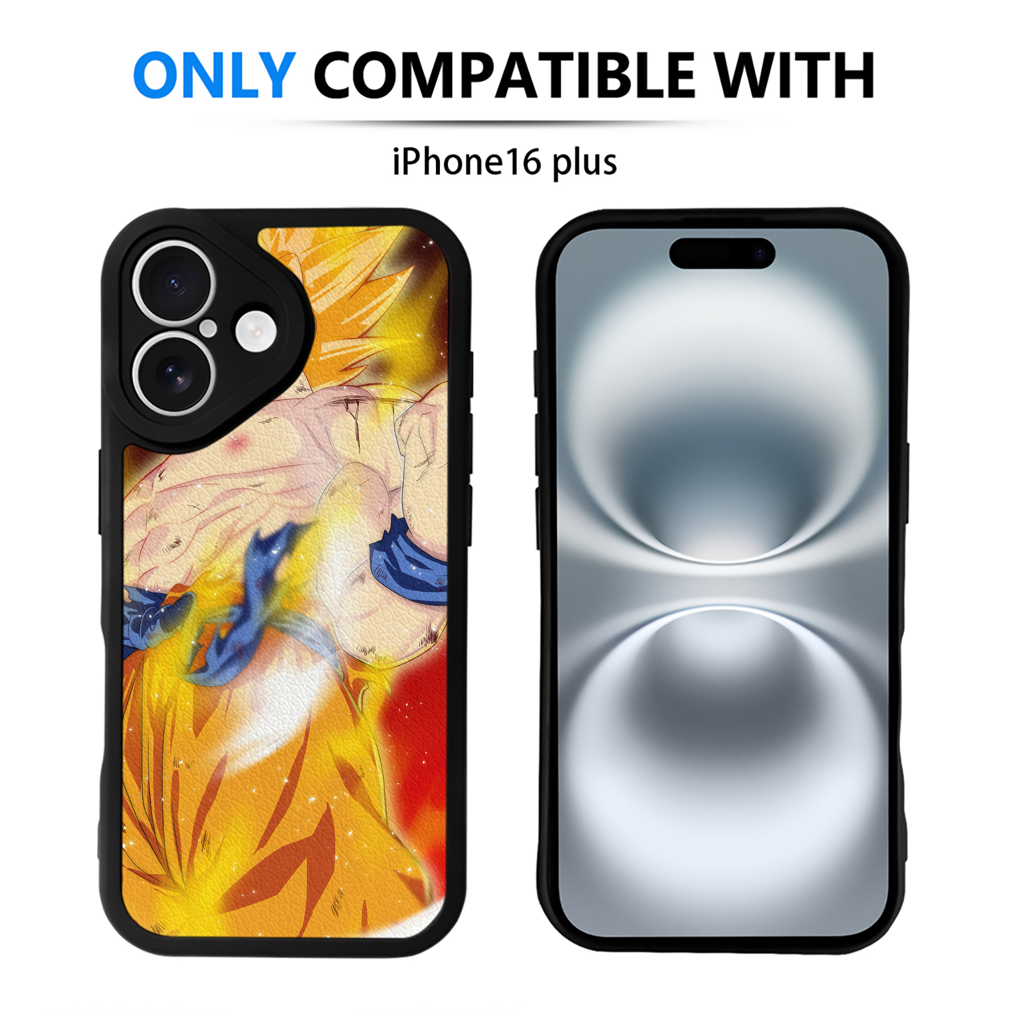 （画像用） ドラゴンボール DRAGON BALL 【iPhone 16シリーズ対応】シリコンスマホケース（レザー調） 材質：シリコン